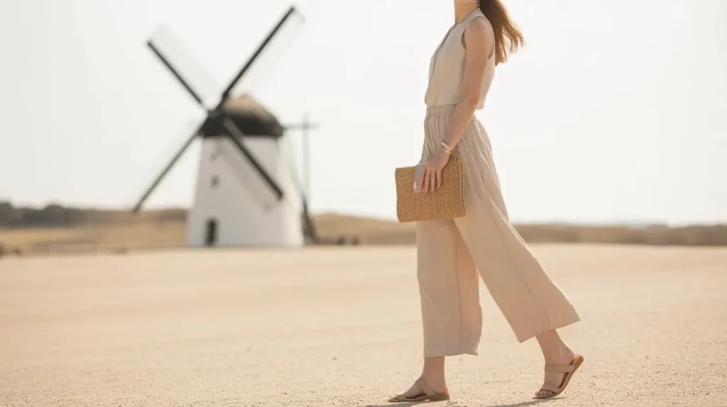 Monochrome Beige Set + Minimal Sandals