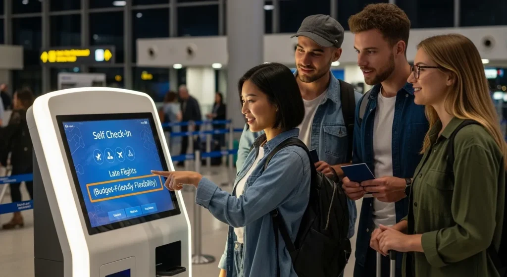 Choose Self Check-In for Late Flights 