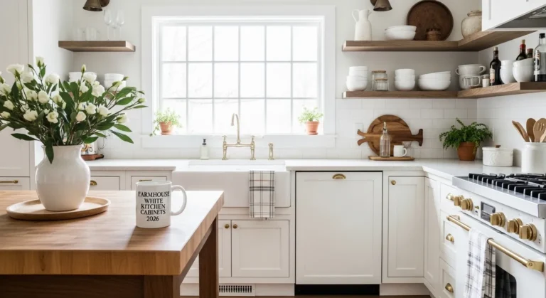 Farmhouse White Kitchen Cabinets 2026