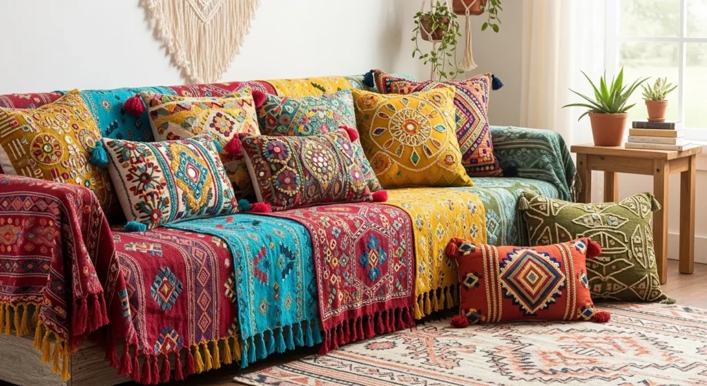  Boho Living Room Ideas 2026