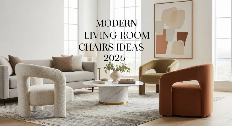 Living Room Chairs Ideas 2026: Modern Design