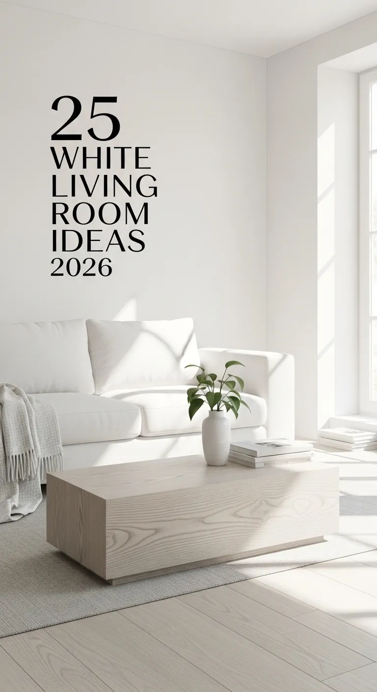 White Living Room Ideas 2026