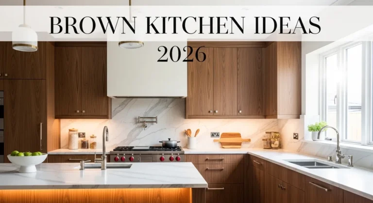 Brown Kitchen Ideas 2026 Modern Decor