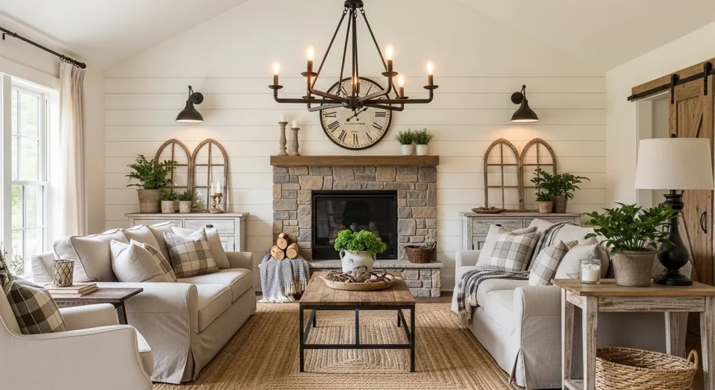 Farmhouse Living Room Ideas 2026 Rustic
