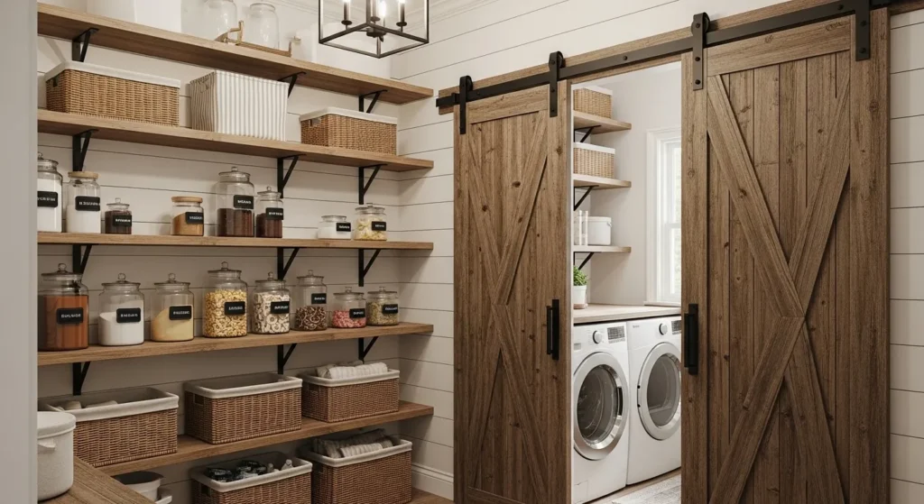 Pantry in Laundry Room Ideas
