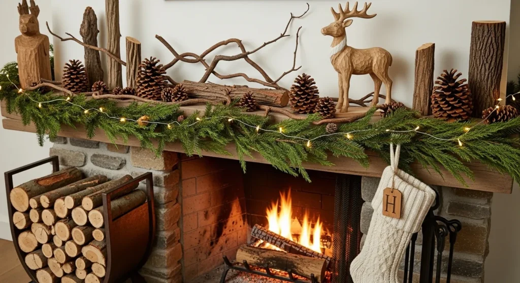 21 Christmas Fireplace Decor Ideas
