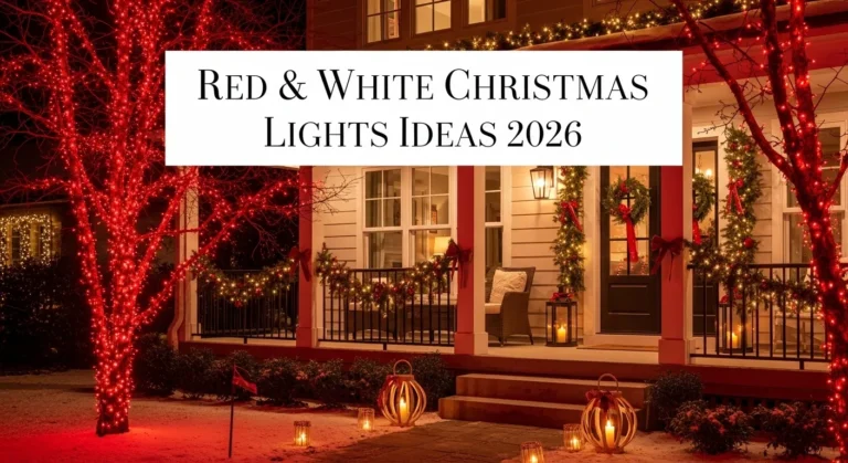 Red and White Christmas Lights 2026