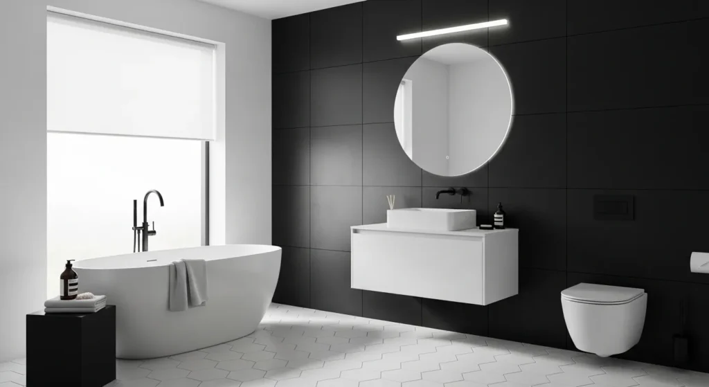 Black and White Bathroom Ideas