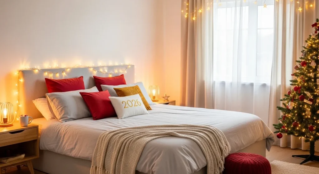 Christmas Lights in the Bedroom