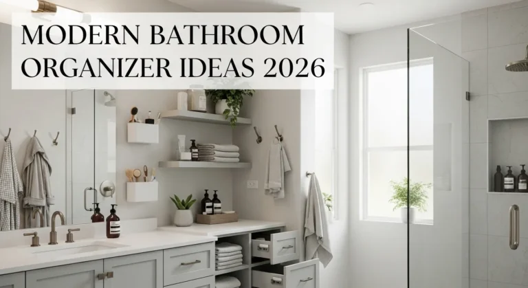 Bathroom organizer ideas 2026 modern storage