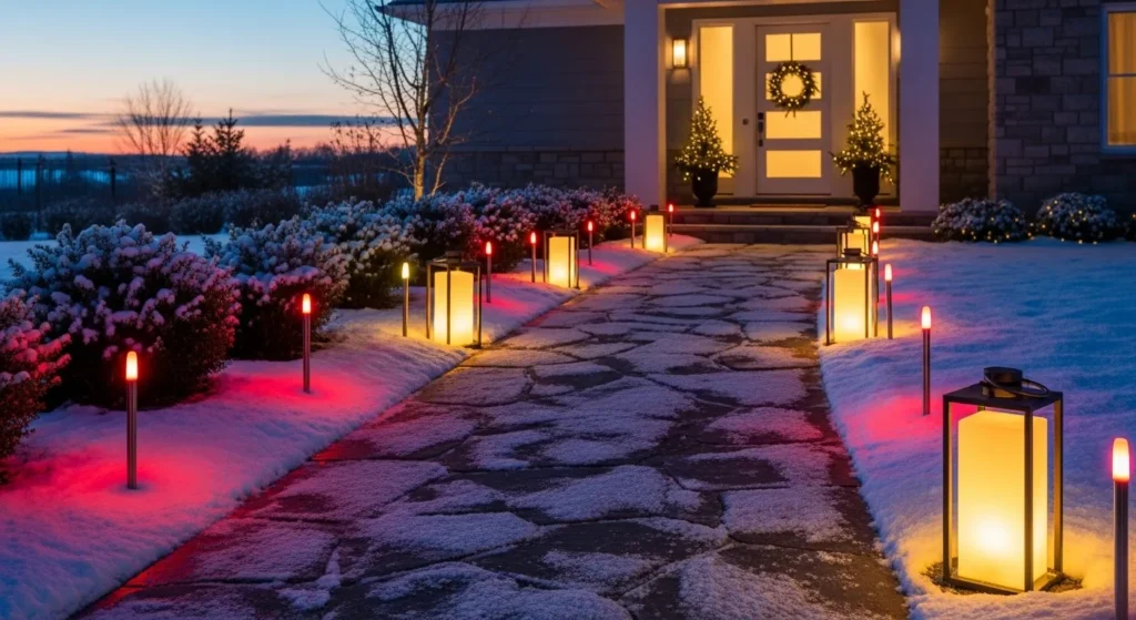 Outdoor Christmas Pathway Lights