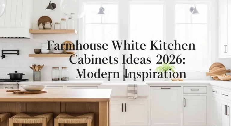 Farmhouse White Kitchen Cabinets Ideas