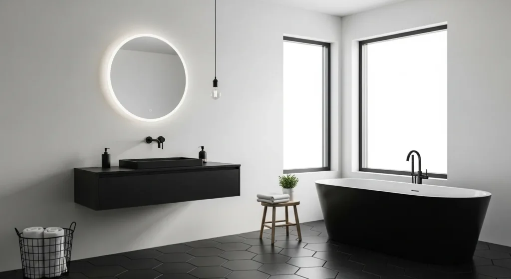 Black and White Bathroom Ideas