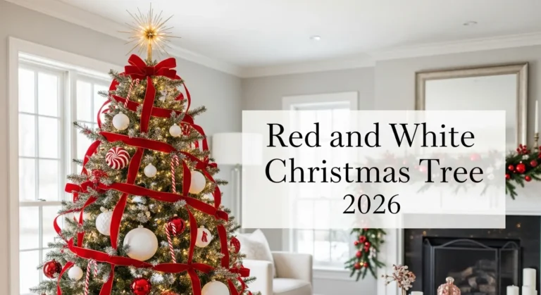 22 Red and White Christmas Tree 2026 Elegant
