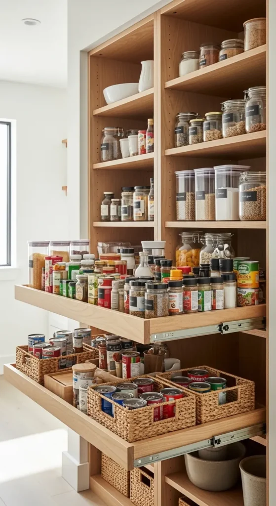 Narrow Walk-in Pantry Ideas