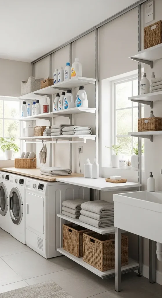Laundry Room Shelves Ideas 2026