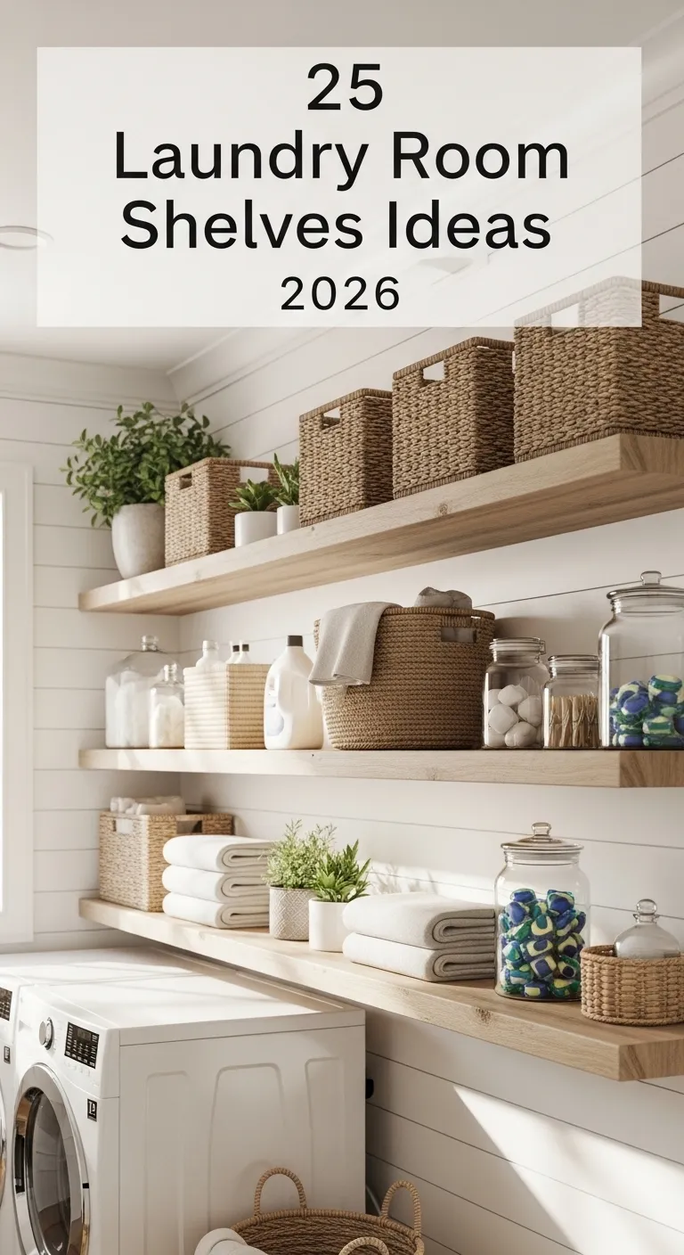 Laundry Room Shelves Ideas 2026