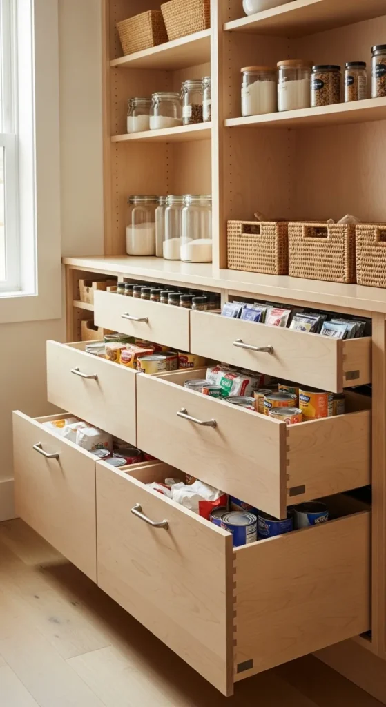 Narrow Walk-in Pantry Ideas