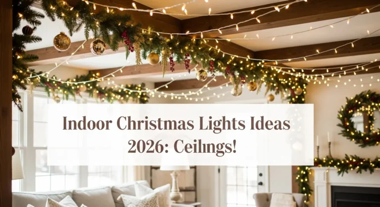 Indoor Christmas Lights Ideas 2026: Ceilings