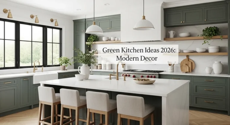 Green Kitchen Ideas 2026: Modern Decor
