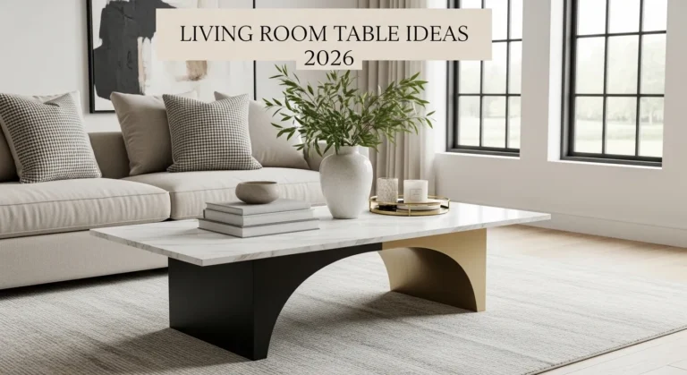 Living Room Table Ideas 2026 Modern Luxury