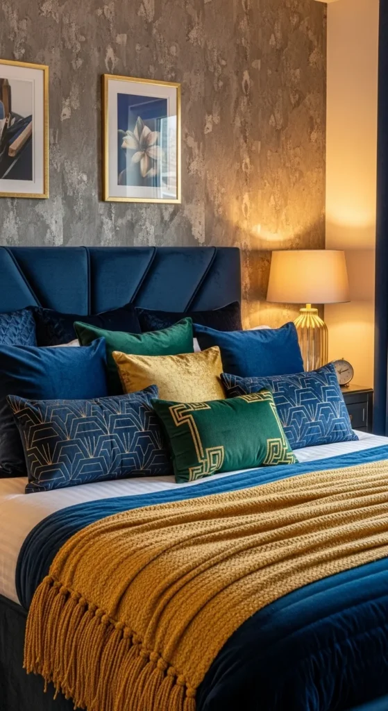  Art Deco Elegance with Plush Textiles