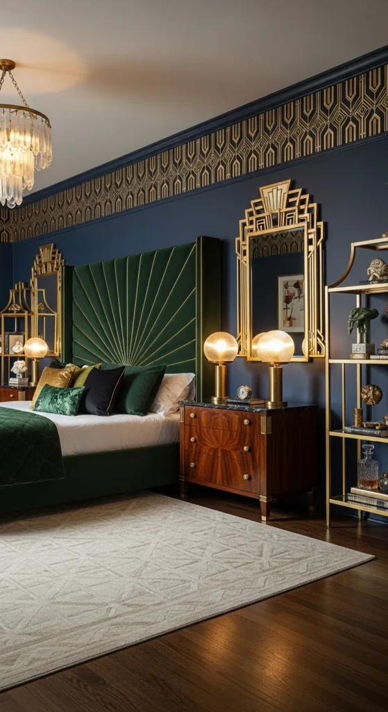 Art Deco Glam for a Luxurious Vibe
