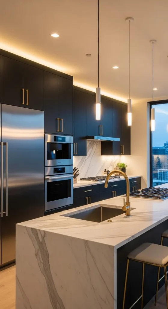 Black and Gold Accents