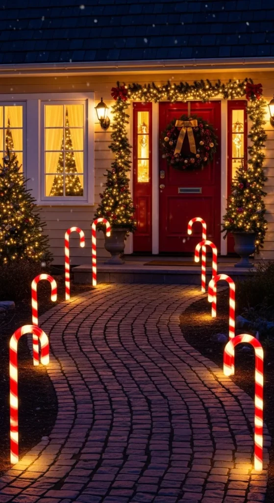 Outdoor Christmas Pathway Lights