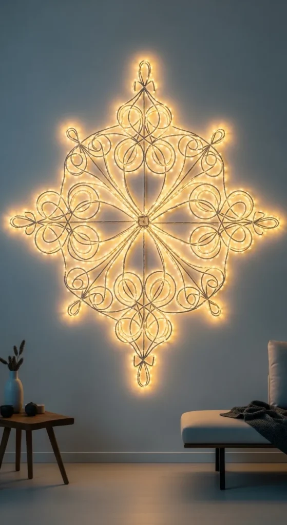 Christmas Lights in the Bedroom