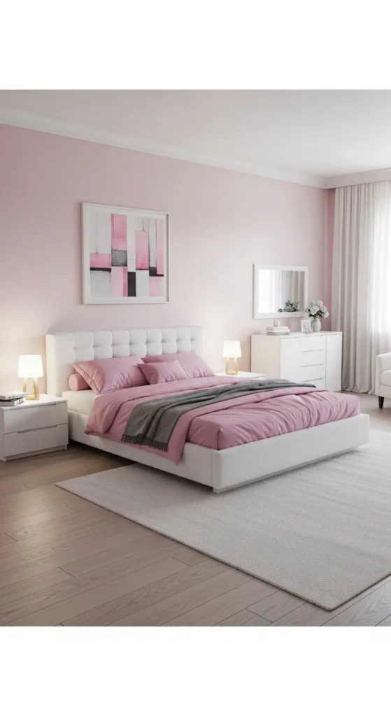 Classic Pink and White with Modern Touches