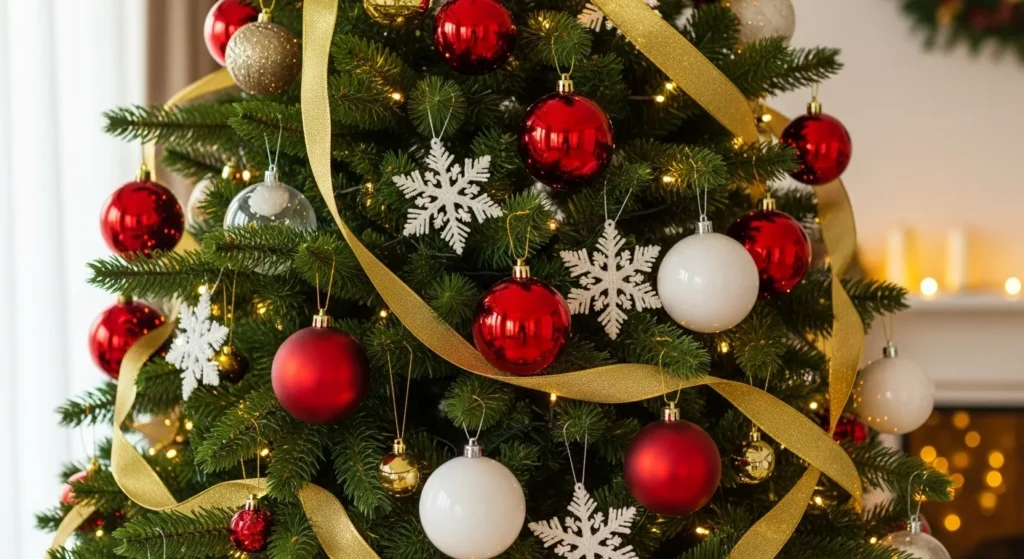 22 Red and White Christmas Tree 2026 Elegant