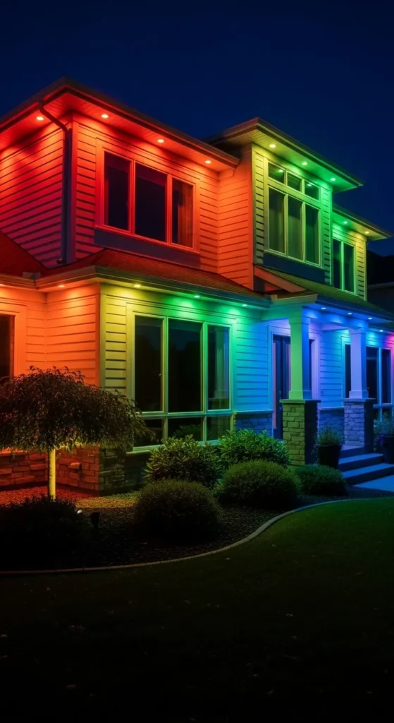 Color-Changing RGB Outdoor Lights