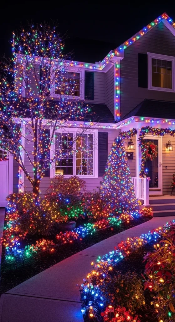 Outdoor Christmas Lights Ideas for Houses