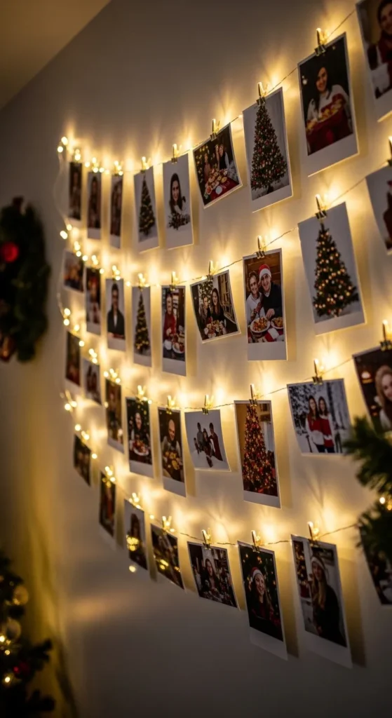 DIY Christmas Photo Display