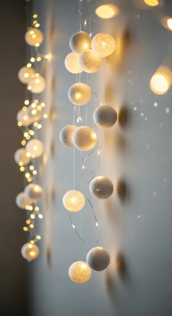 DIY Snowfall Wall Art