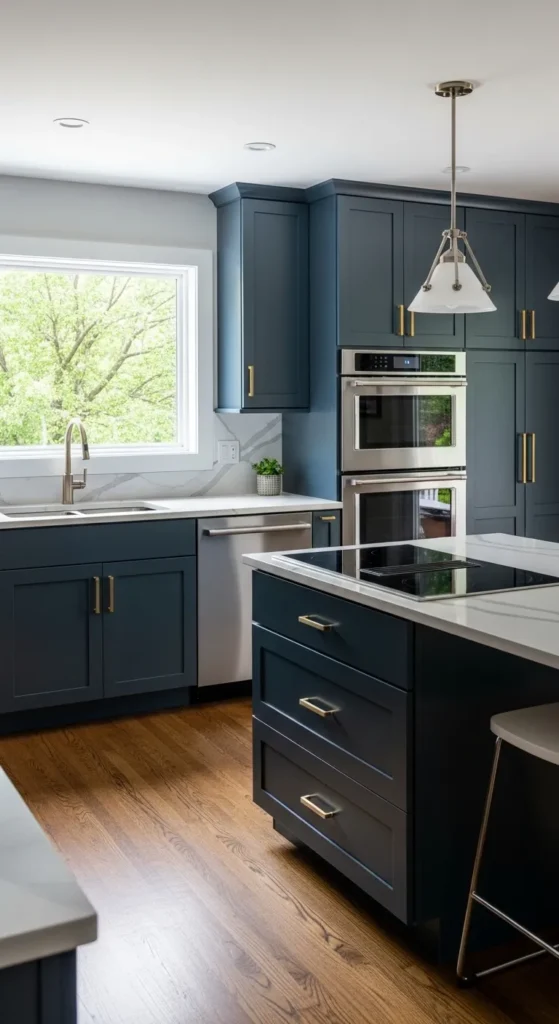  Dark Blue Cabinets