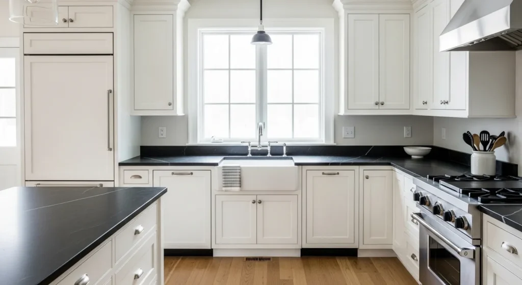 Dark Soapstone Countertop Contrast