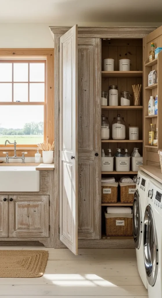 Pantry in Laundry Room Ideas
