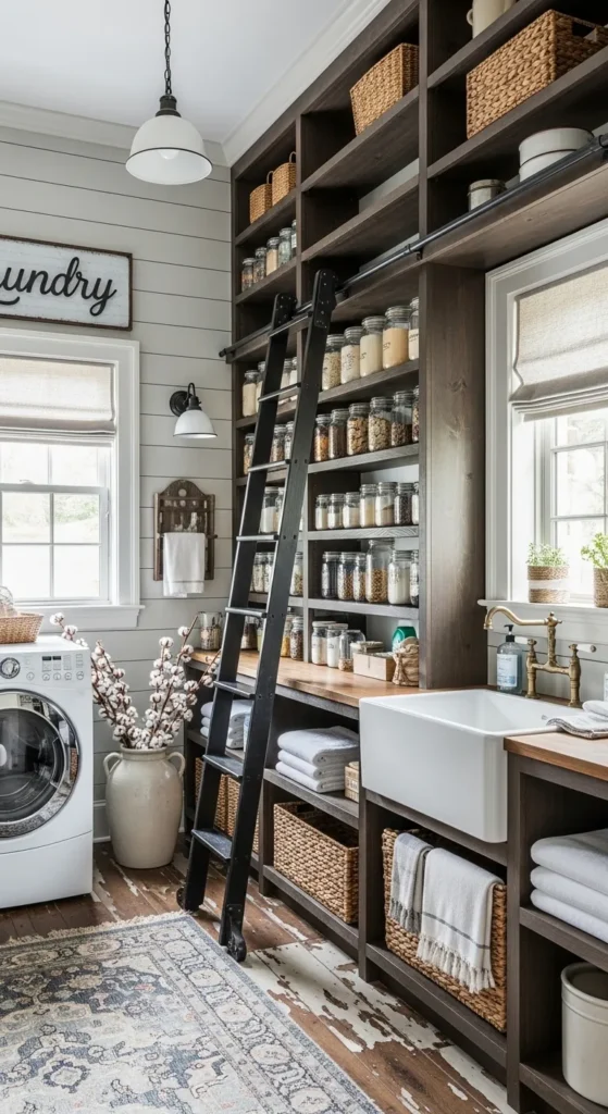 Pantry in Laundry Room Ideas