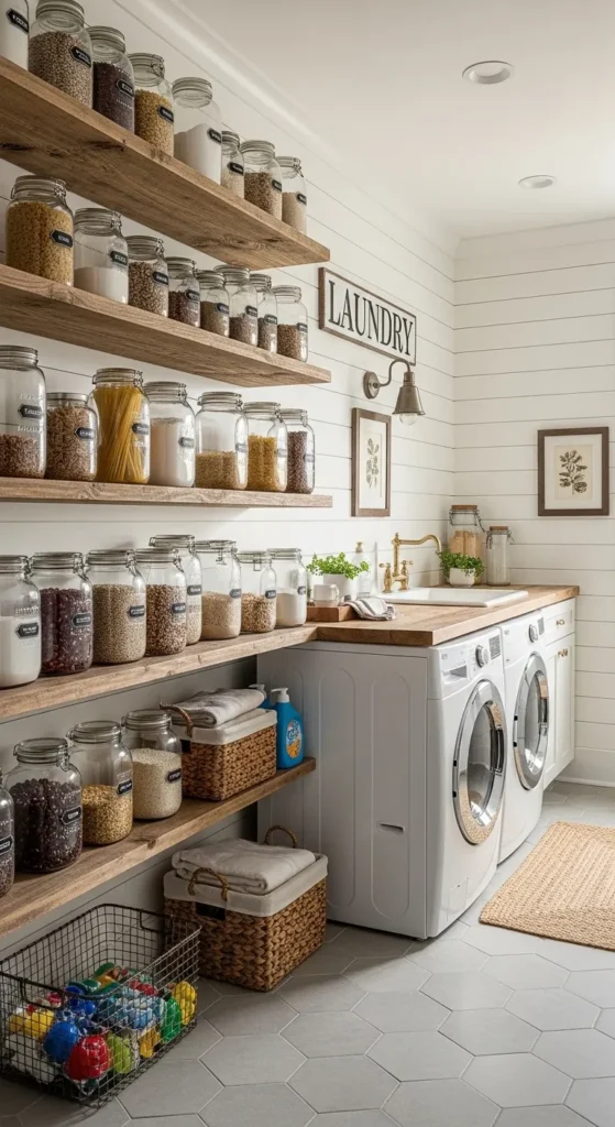 Pantry in Laundry Room Ideas