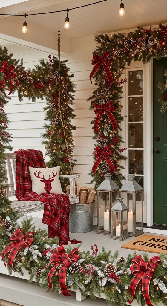 Outdoor Christmas Decoration Ideas 2026: Farmhouse Style