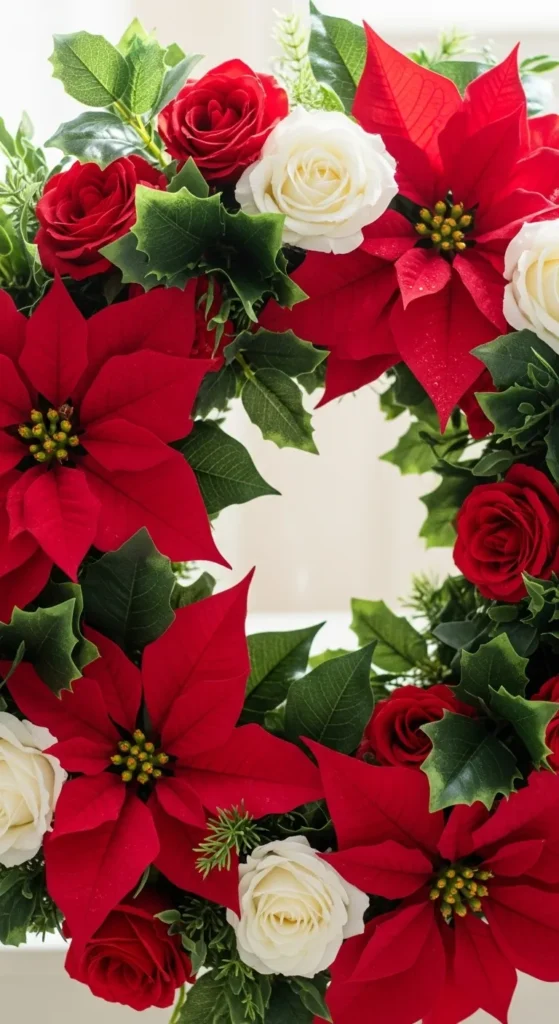  Floral Christmas Wreath