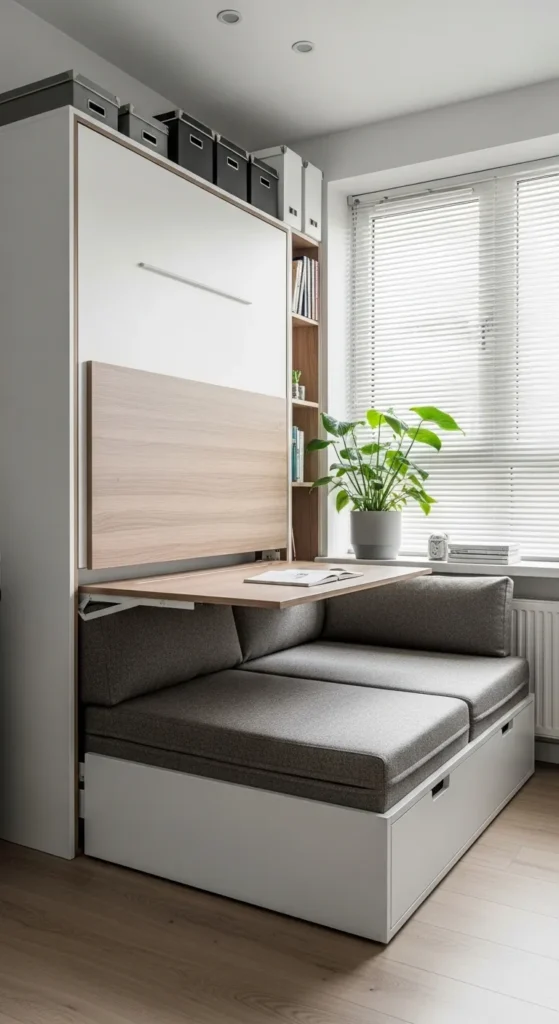  Fold-Out Furniture for Flexible Layouts