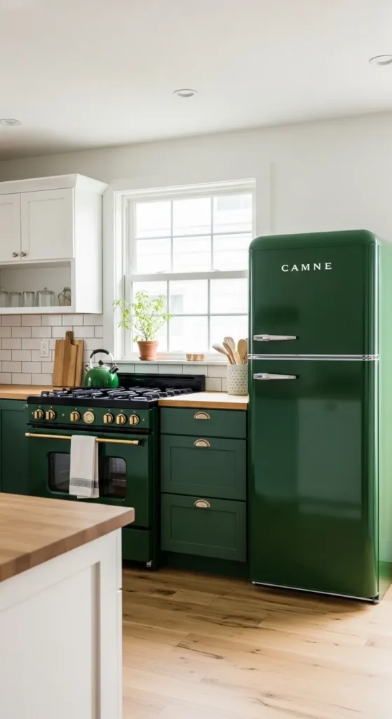 Forest Green Appliances