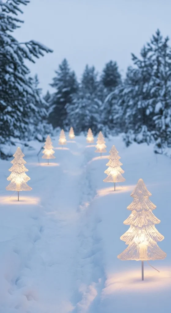 Outdoor Christmas Pathway Lights