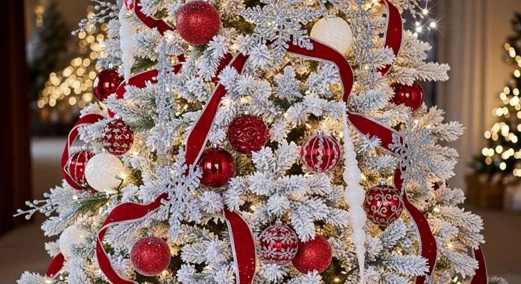 22 Red and White Christmas Tree 2026 Elegant