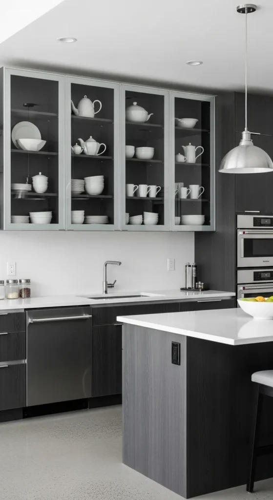 Glass Cabinets for a Light, Airy Feel