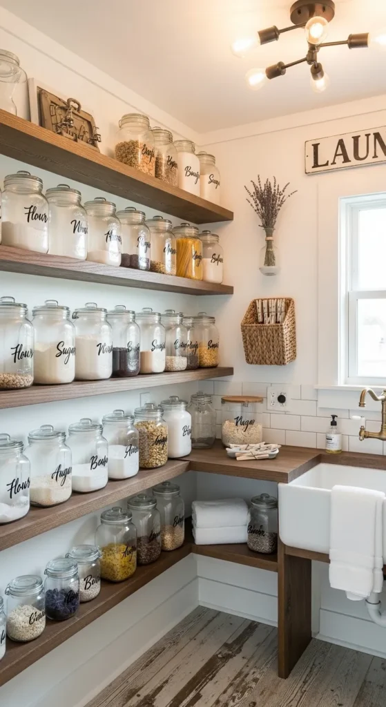 Pantry in Laundry Room Ideas