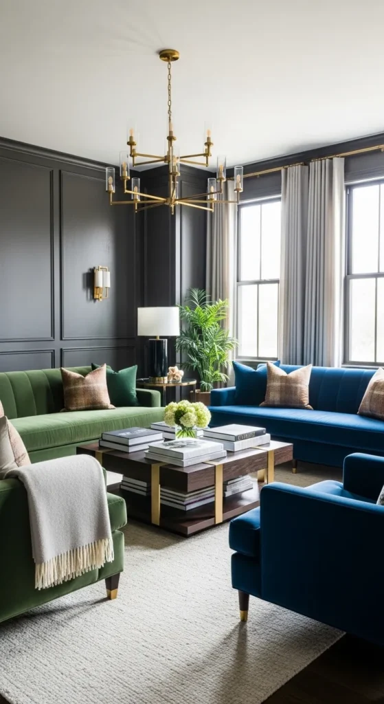 Gray and Brass for a Bold Luxury Statement